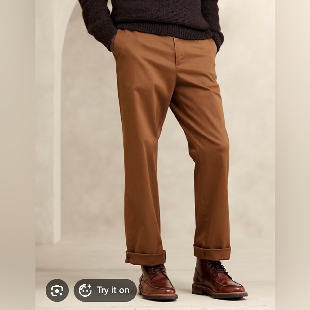 Banana Republic NWT ARCHIVES DAWSON RELAXED RAPID MOVEMENT CHINO 30 x 30 Clay